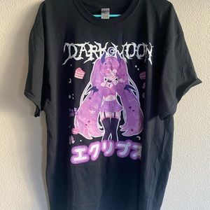 Anime Girl Kawaii Waifu Eclipse Peachiie Shop JFashion Streetwear UNISEX Shirt